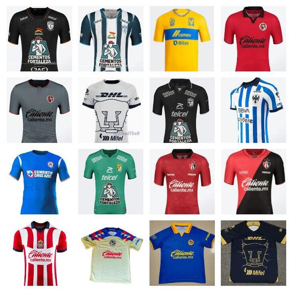 

club america 2023 2024 chivas de guadalajara soccer jerseys tigres uanl 23 24 liga mx i. brizuela a. vega rayados football shirt monterrey a, Black;yellow