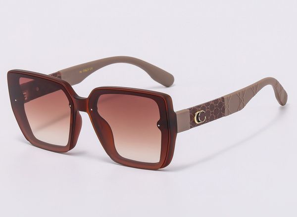 

new sunglasses fashion men's glasses luxury women's sunshade mirror sunglasses strap box, White;black