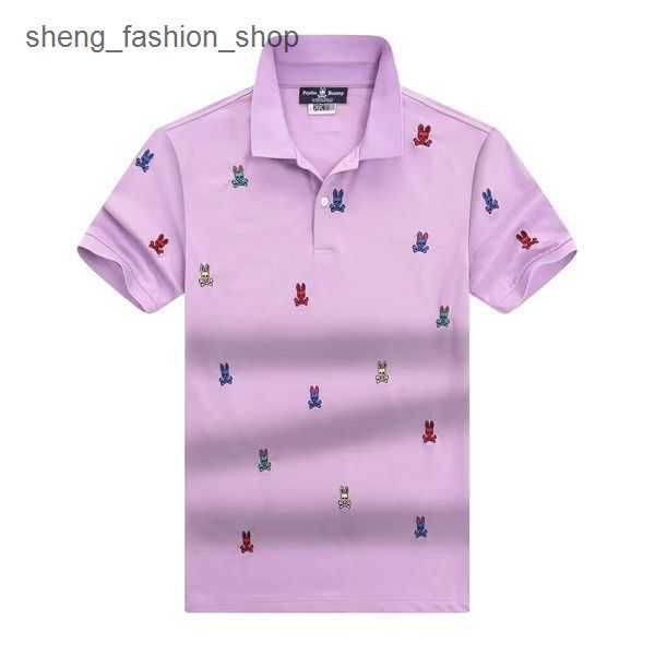 

2023 new psycho bunny polo designer mens shirt summer trend fashion luxury brand sports t casual loose classic business 5 81hm, White;black