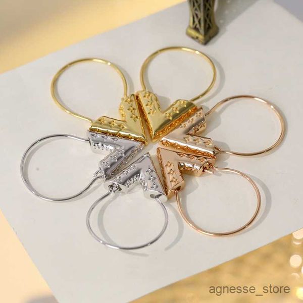 

stud new fashion 18k gold glamour hoop earring classic luxury designer stud earrings for women jewelry r230619, Golden;silver