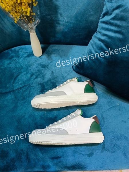 

2023 new luxury designers sneaker casual shoe white black leather womens mens high-quality flat lace up trainers sneakers size 35-46