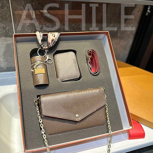 

designer luxury women's corss body bags shoulder bag three-in-one fashion portable womenbag