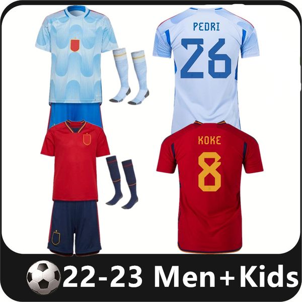 

2023 espana morata pedri gavi soccer jerseys asensio carvajal merino fabian camisetas de futbol yeremy ansu fati olmo joselu rodrigo footbal, Black;yellow