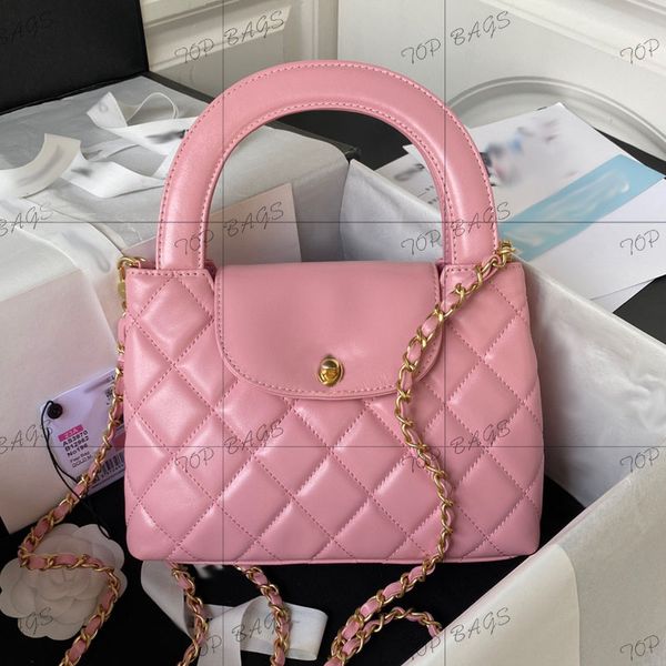 

designer chains bag lady vintage handle bag handbag genuine leather cross body bag classic diamond lattice small flap shoulder bag party bag