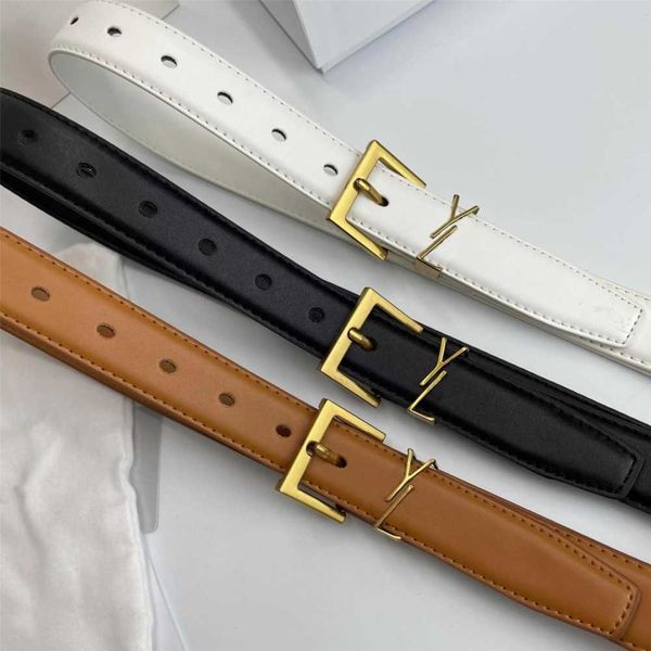 

luxury designer belt for women genuine leather cowhide width 3cm men designers belts bronze buckle silver womens waistband cintura26gi, Black;brown