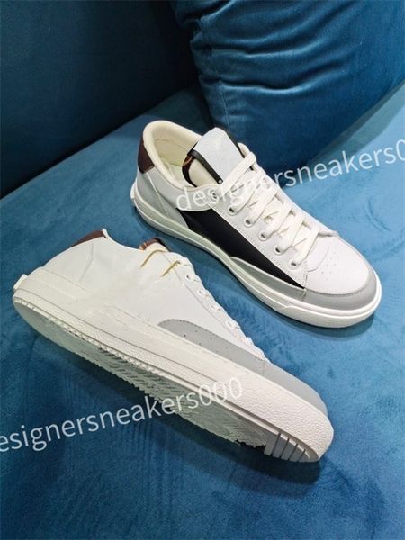 

2023 designers sneaker casual shoe white black leather women mens high-quality flat lace up trainers sneakers size 35-46