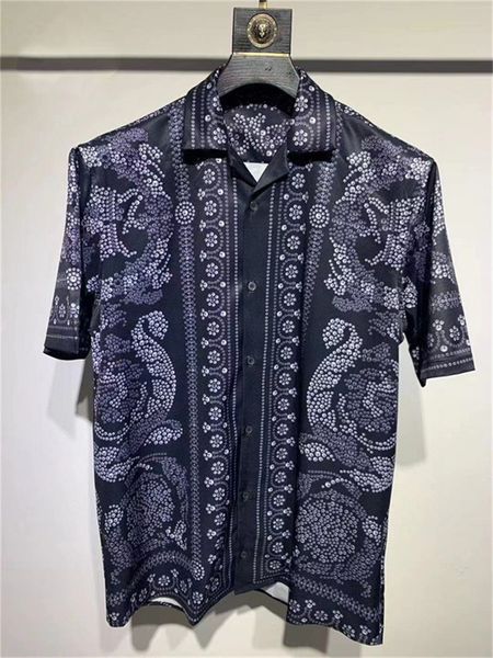 

men designer shirts summer shoort sleeve casual shirts fashion loose polos beach style breathable tshirts tees clothing -3xl q19, White;black