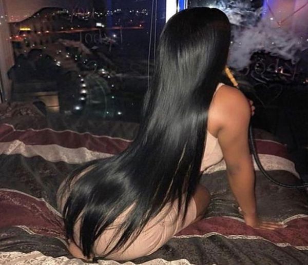 

8a mink brazillian straight hair unprocessed brazilian peruvian indian human straight hair weave 3 bundles deal6764228, Black