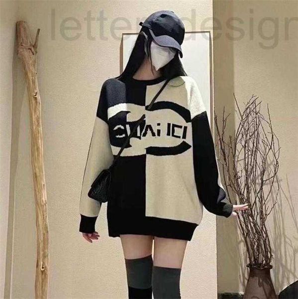 

women's sweaters designer luxury brand casual color blocking women uh0v, White;black