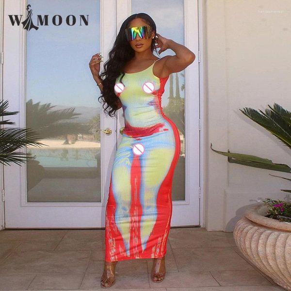 

3d naked body printing summer dress women backless slim fit female streetwear girls clothing y2k club party outfits, Black;gray