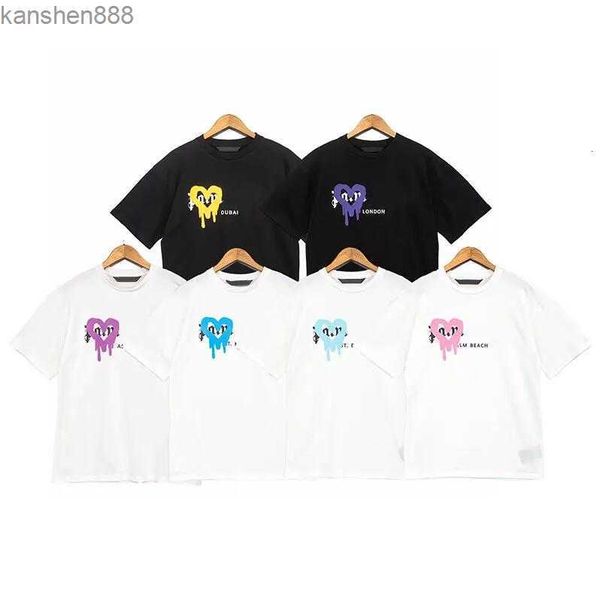 

summer palm angel mens shirts women designers t-shirts tees apparel man casual chest letter shirt clothing street shorts sleeve clothes tsh, White;black