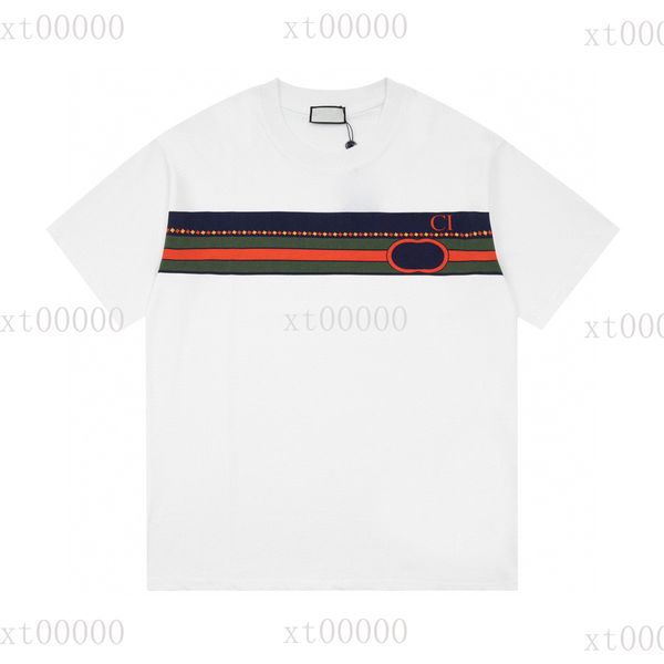 

22ss designer letter printed t shirts tee sweatshirt fashion high street short sleeves summer casual t-shirt breathable men women crew neck, Black;brown