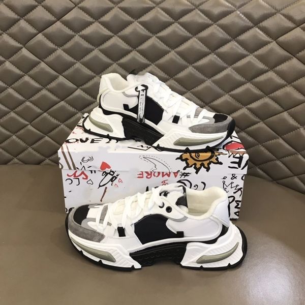 

brand mens casual shoes designers sneaker lace-up outdoor shoes fashion men' casual designer shoes 03, Black