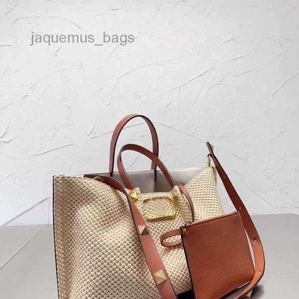 

luxury women shoulder bag large capacity beach vacation handbag designer bags fashion straw woven crossbody totes mini purse