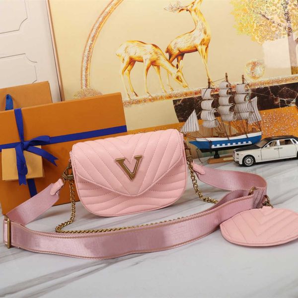 

m53936 multi pochette new wave handbags evening bag famous designer chain handbag fashion classic women one shoulder cross bag with round co