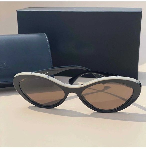 

xiaoxiangjia ch5416ins same letter series elliptical sunglasses female, White;black