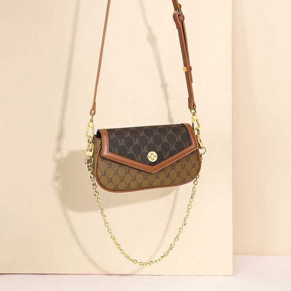 

women's bag new 2022 bag women's fashion crossbody bag old flower single shoulder chain bag minority underarm bag