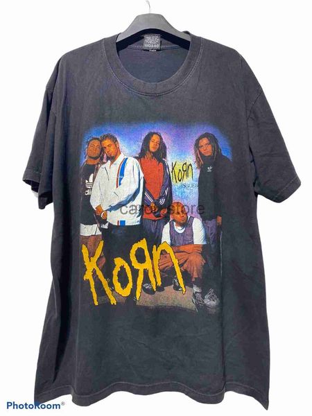 

men's t-shirts men t shirt vintage korn issues bootleg vintage shirt j230619, White;black
