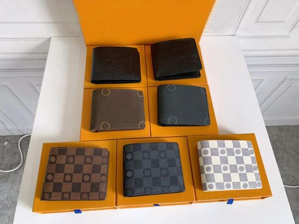 

fashion designer wallet luxury short wallet for men and women multiple handbags flower letter coin wallet with dust bag, Red;black