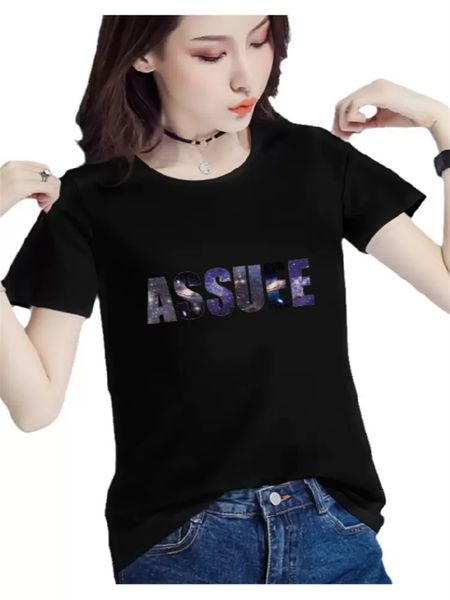 

women's t-shirt short sleeves tshirt designer t shirt lady hoodie letters printed cotton tee anine bing summer fashion women cresw neck, White;black