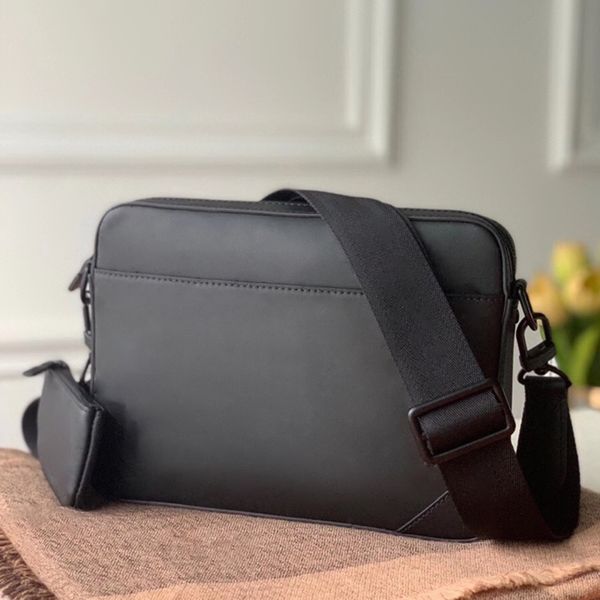 

10a retro mirror quality men duo messenger bag cowhide crossbody bag genuine leather composite bag with box l312