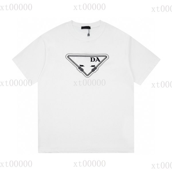 

23ss designer letter printed t shirts tee sweatshirt fashion high street short sleeves summer casual t-shirt breathable men women crew neck, Black;brown