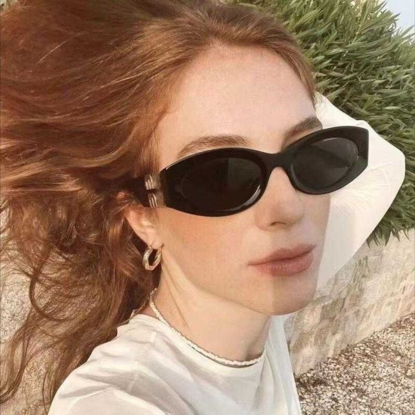 

miu's sunglasses for women in high class summer new anti ultraviolet mm fashion spicy girl y2k style eye protection sun glasses multico, White;black