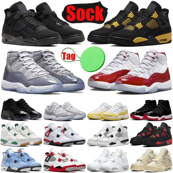 

thunder 4 cherry 11 designer shoes 4s 11s basketballs shoe for mens womens red pine green sneakers cool grey plate-forme black cats canvas c