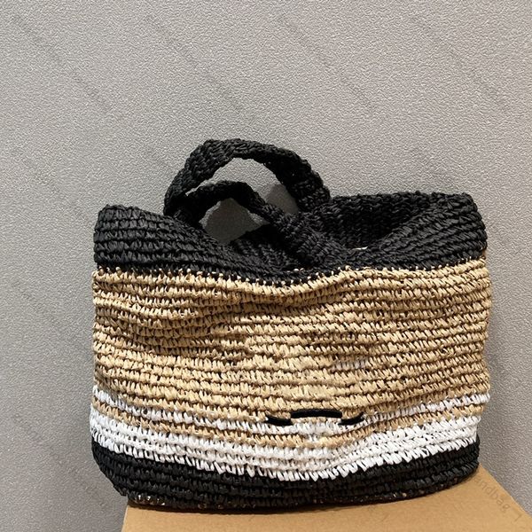 

raffia crochet tote bag designer bags fabric woolen handbags handle bag luxury aaaaa beach bag shopping bags