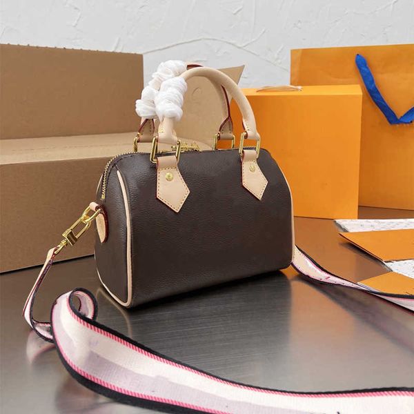 

2022 speedy bag 20cm women genuine leather shoulder travel inspired
