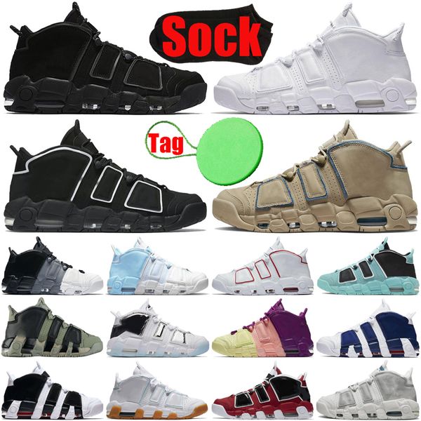 

more uptempo basketball shoes for men women scottie pippen triple black white og mens womens trainers sneakers