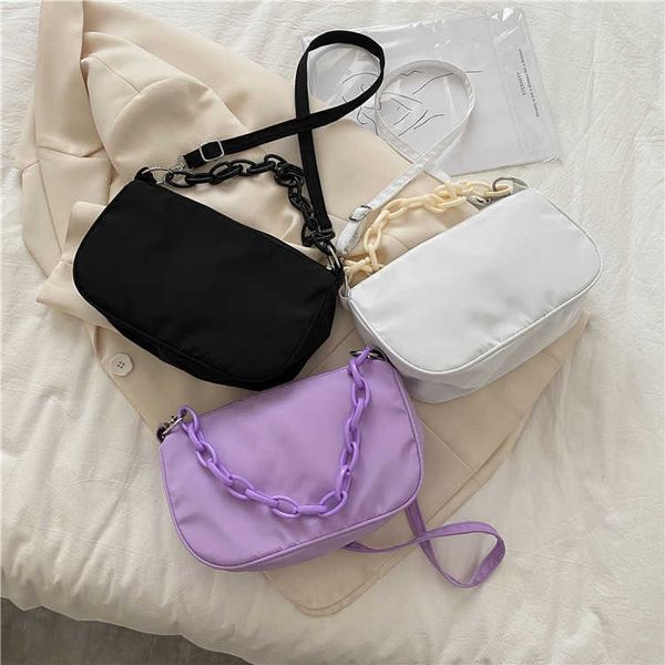 

new fashion women's single shoulder bag solid color underarm versatile messenger