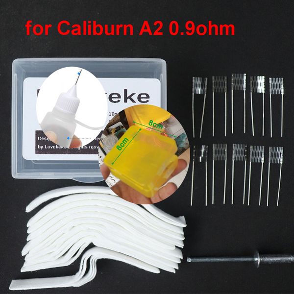 

rebuild kit rbk for caliburn a2 0.9ohm mesh ni80 coil for vape pod