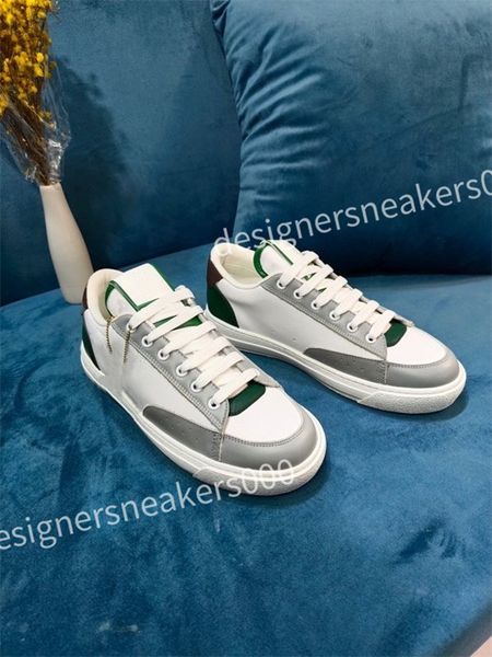 

luxury designers sneaker casual shoe white black leather womens mens high-quality flat lace up trainers sneakers size 35-46