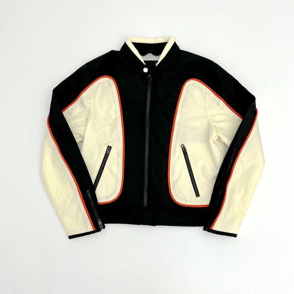 

men's jackets yproject spliced fla zipper nylon motorcycle racing jacket windbreaker coat park zefan same style, Black;brown