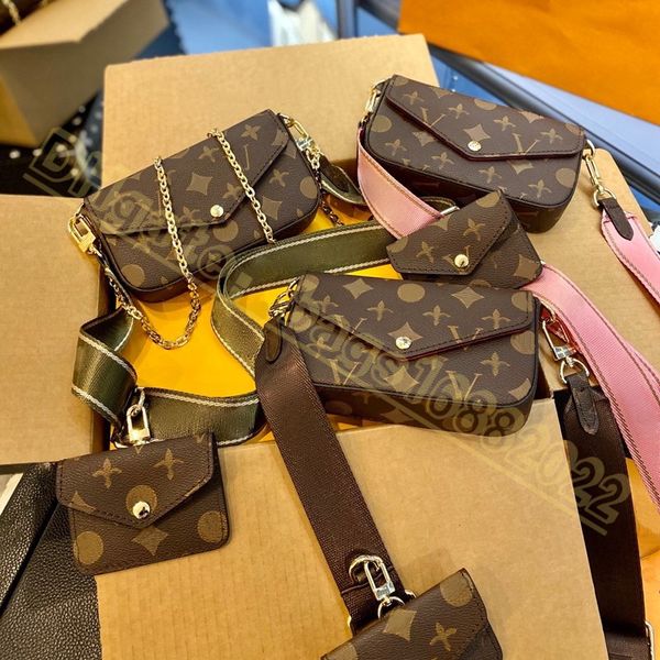 

pochette felicie bag women one shoulder crossbody bag designer bags handbag louise braided shoulder straps three in one mahjong bag viuton w