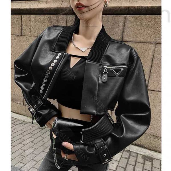 

women's jackets designer fashion women motorcycle leather jacket coat lapel waterproof and windproof racer short jackets star beat part, Black;brown
