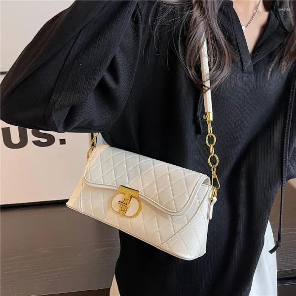 

evening bags rends diamond pattern armpit shoulder for women 2023 luxury designer chain crossbody bag pu leather ladies handbags