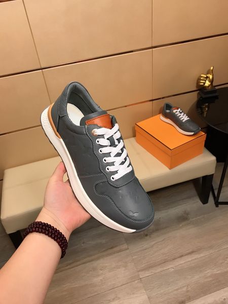 

casual shoes for men women new italy brand fashion luxury high rs breathable leather dress sneaker hy0587, Black