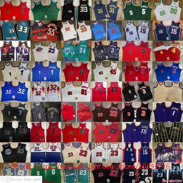 

mitchell and ness east basketball james jersey authentic stitched jayson tatum derrick rose all-star 2006 dwyane wade penny hardaway tracy m, Black;red