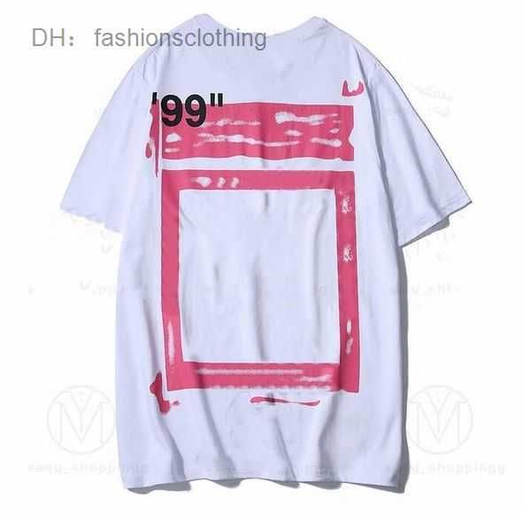 

2023summer designer fashion luxurys offes clothing mens and women loose tees man casual street graffiti shirt sweatshirtoff men's t-sh, White;black