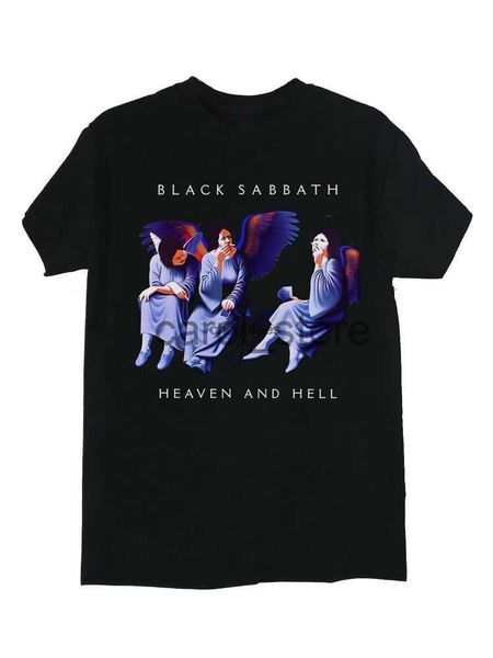 

men's t-shirts black-sabbath t-shirt heaven and hell new black funny cotton tee gift men j230619, White;black