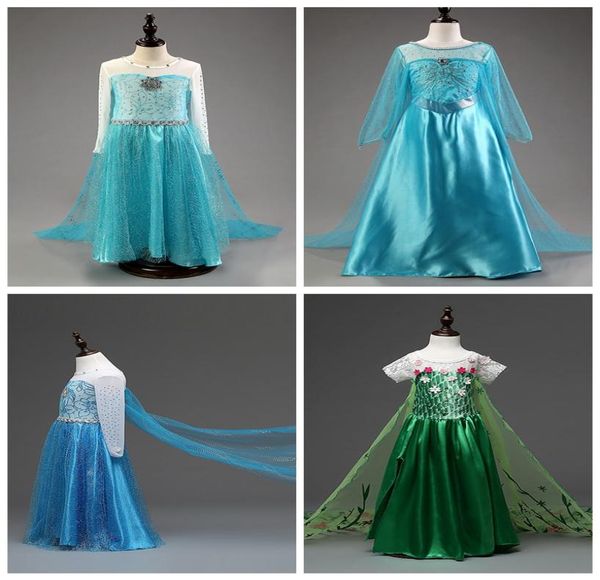 

4 designs snow queen 2 ii baby girls cosplay dress snowflake tutu skirts with long cape children costume christmas halloween party2560606, Red;yellow