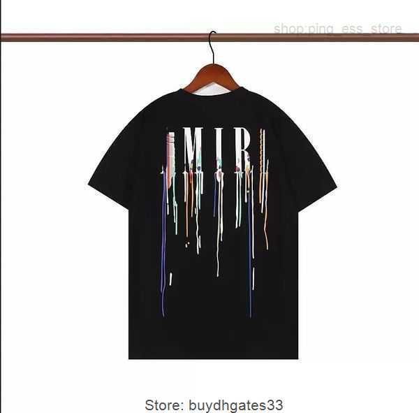 

t-shirt amirly 2023 womens t fashion shirt short men's designer t-shirts tees summer man mens quality t luxury shirts hip hop streetwe, White;black