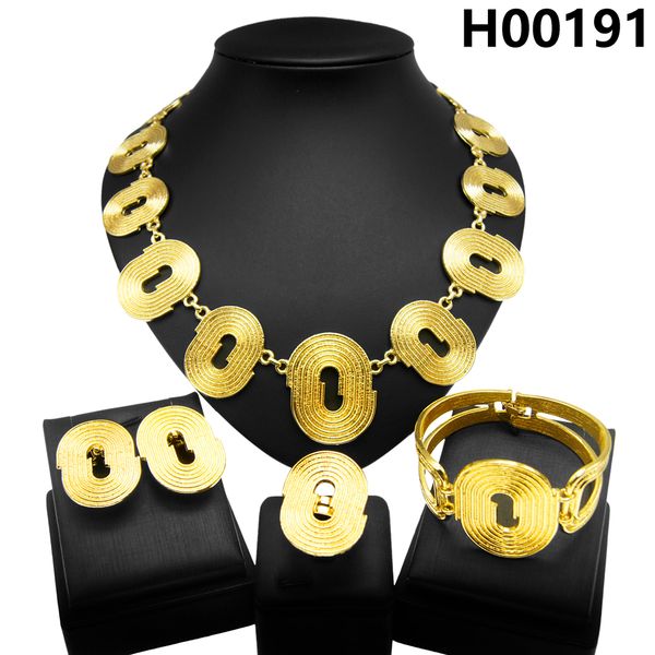 

yulaili wholesale alloy gold plated jewelry set italian gold plating jewelry new big pendant flower necklace gift accessories, Black