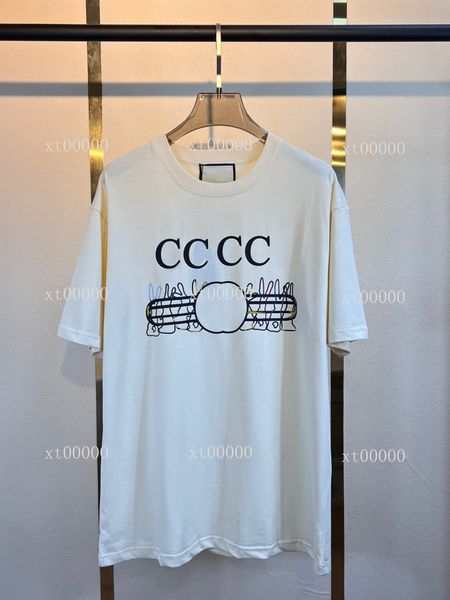 

22ss designer letter printed t shirts tee sweatshirt fashion high street short sleeves summer casual t-shirt breathable men women crew neck, Black;brown