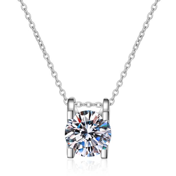 

internet celebrity classic carti cow head one claw moissanite necklace pendant female s925 sterling silver collar chain live broadcast ykrw, Black