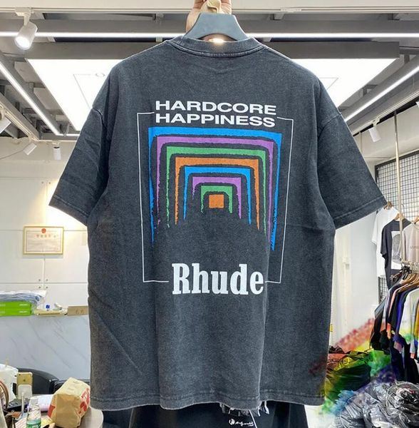 

nice washed t-shirt men women vintage heavy fabric tee slightly loose multicolor, White;black