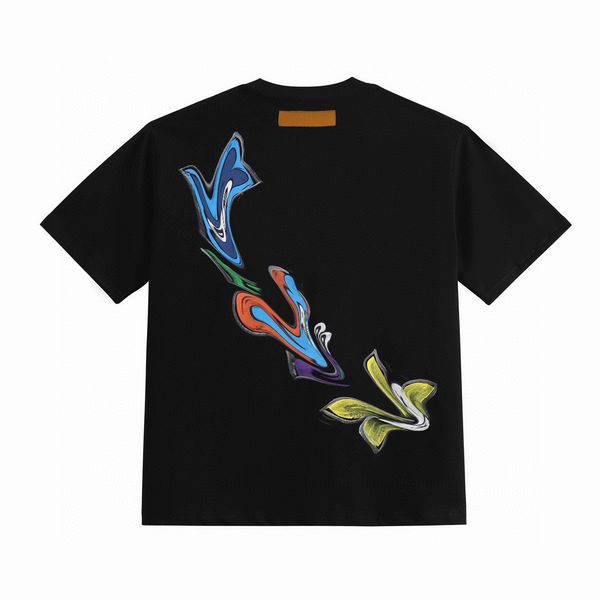 

22ss designer letter printed t shirts tee sweatshirt fashion high street short sleeves summer casual t-shirt breathable men women crew neck, Black;brown