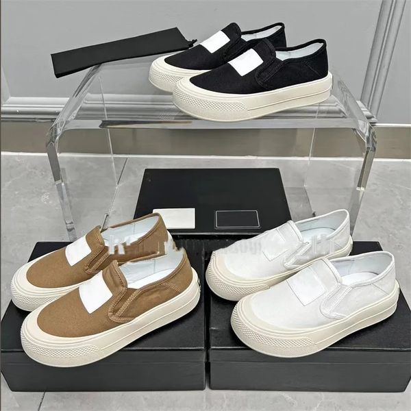 

casual shoes designer canvas women shoe fashion platform sneaker round head chunky leather trainers, Black